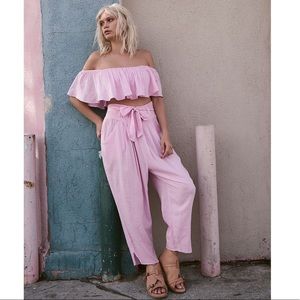 Free People Bubblegum Beach Set